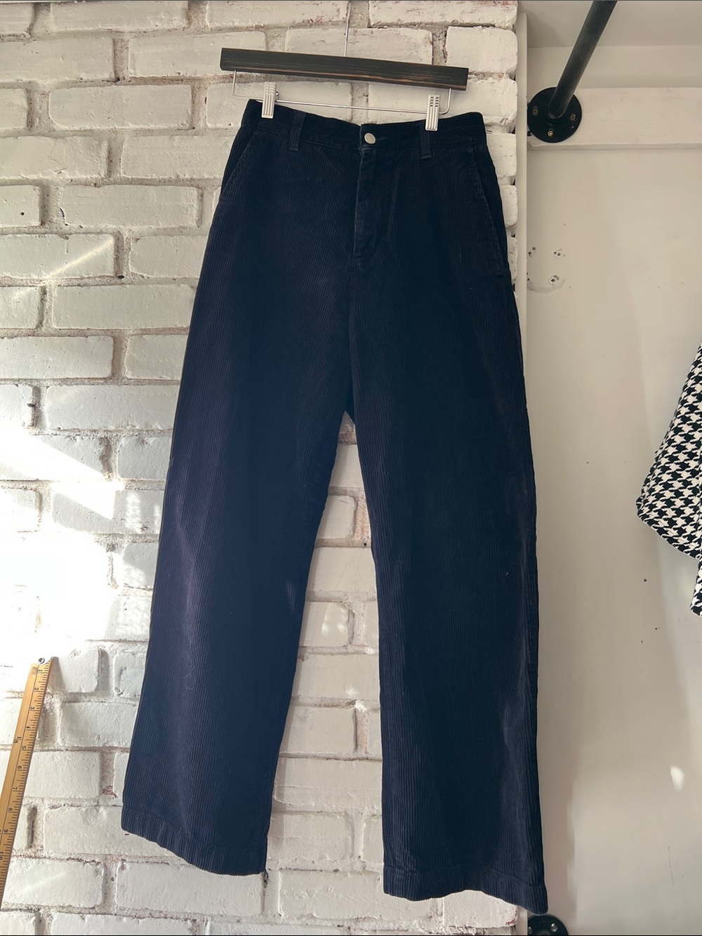 Carhartt Corduroy Wide-Leg Pants in dark navy wide leg cord trouser